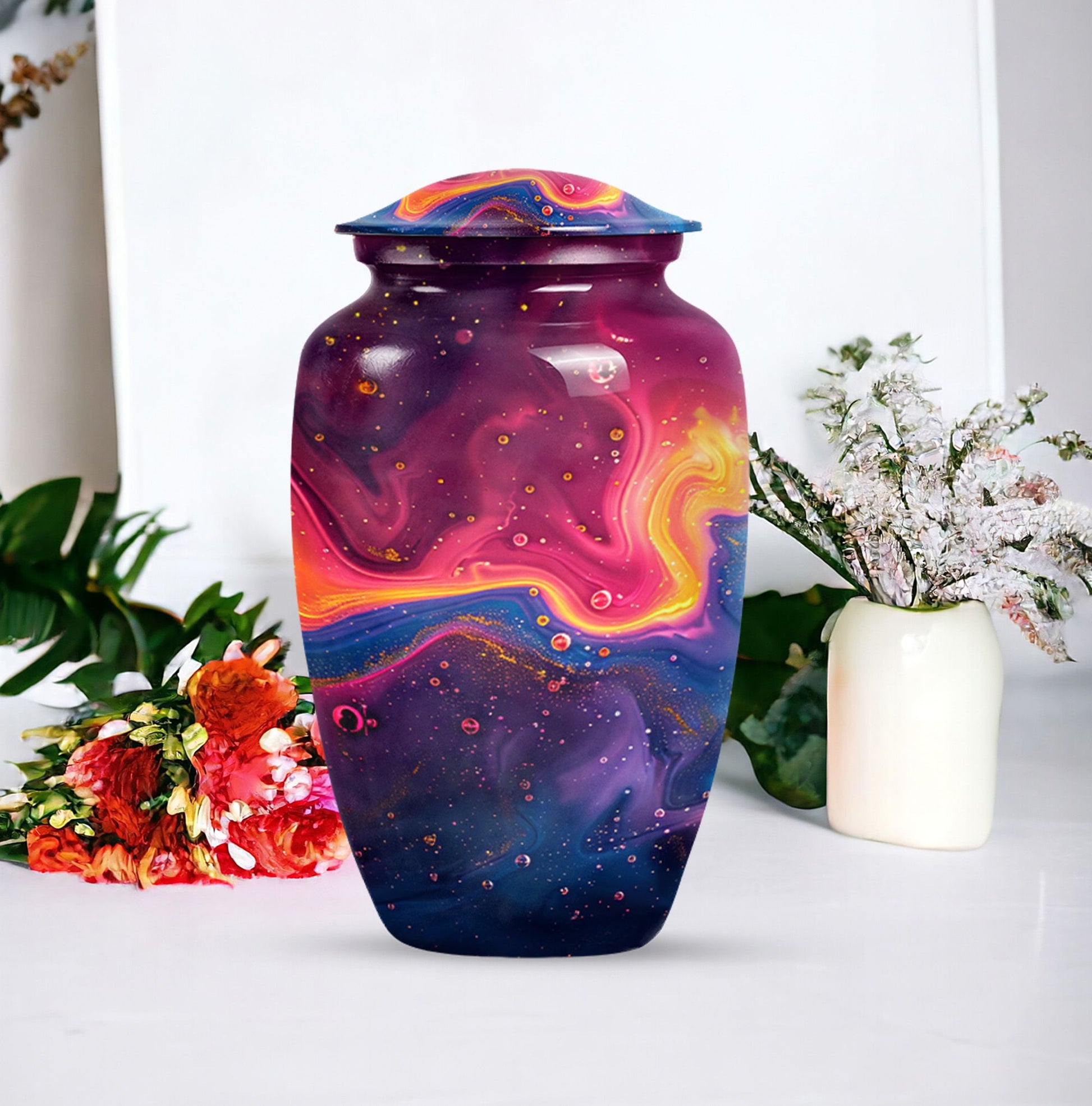 abstract large cremation urn
