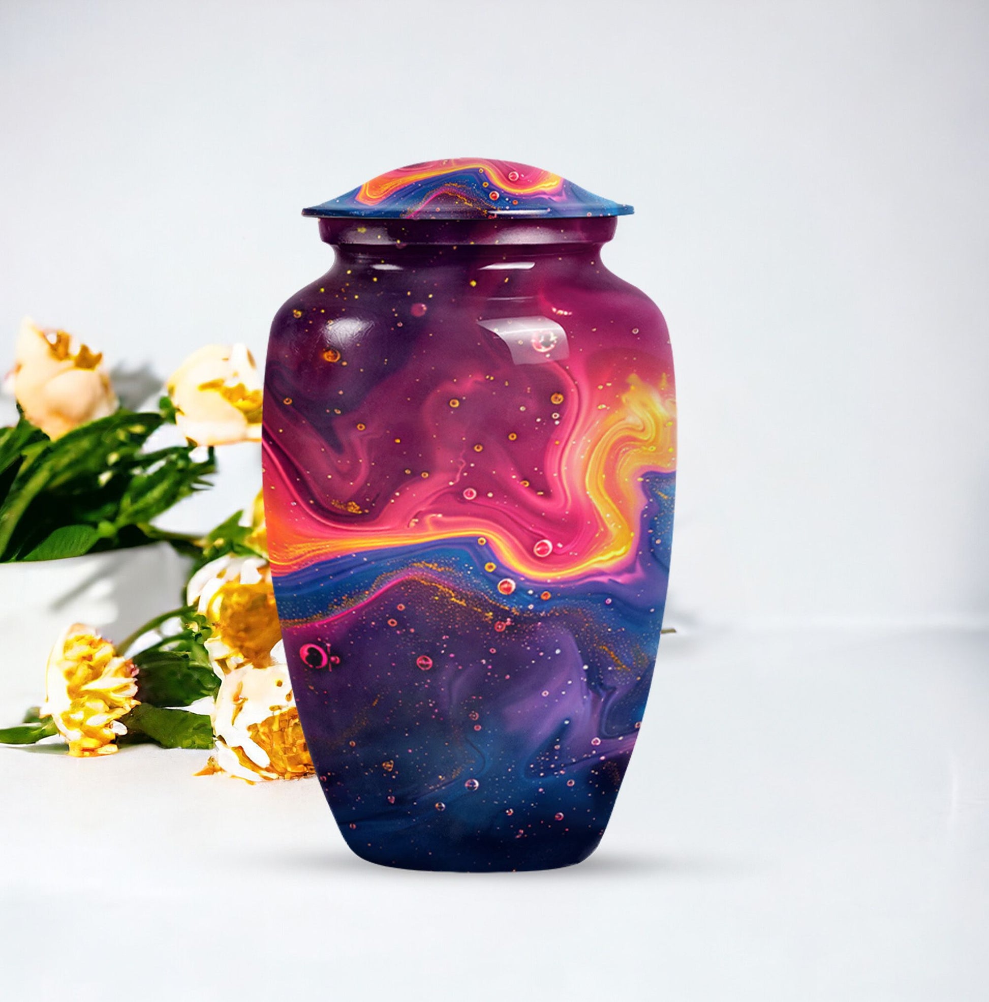 abstract large cremation urn