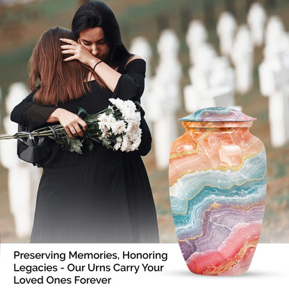 abstract burial urn for adult human ashes
