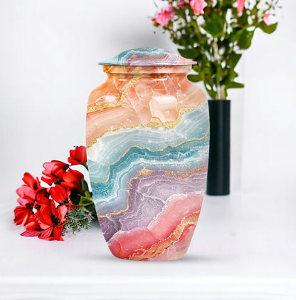 abstract burial urn for adult human ashes