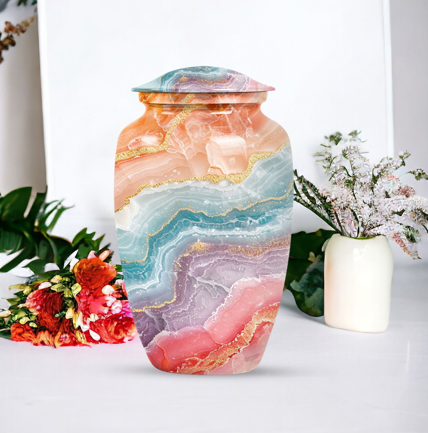 abstract burial urn for adult human ashes