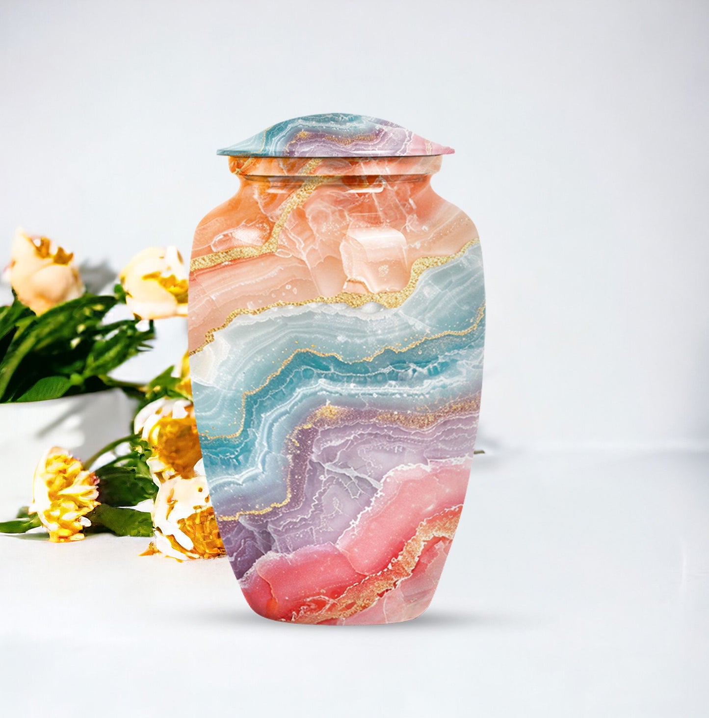 abstract burial urn for adult human ashes