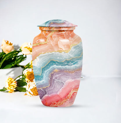 abstract burial urn for adult human ashes