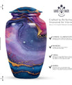 abstract classic urn for dad's cremation ashes