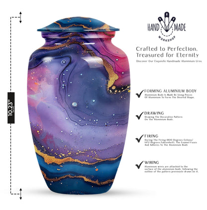 abstract classic urn for dad's cremation ashes