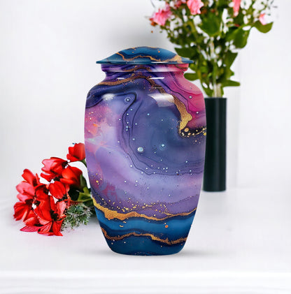 abstract classic urn for dad's cremation ashes