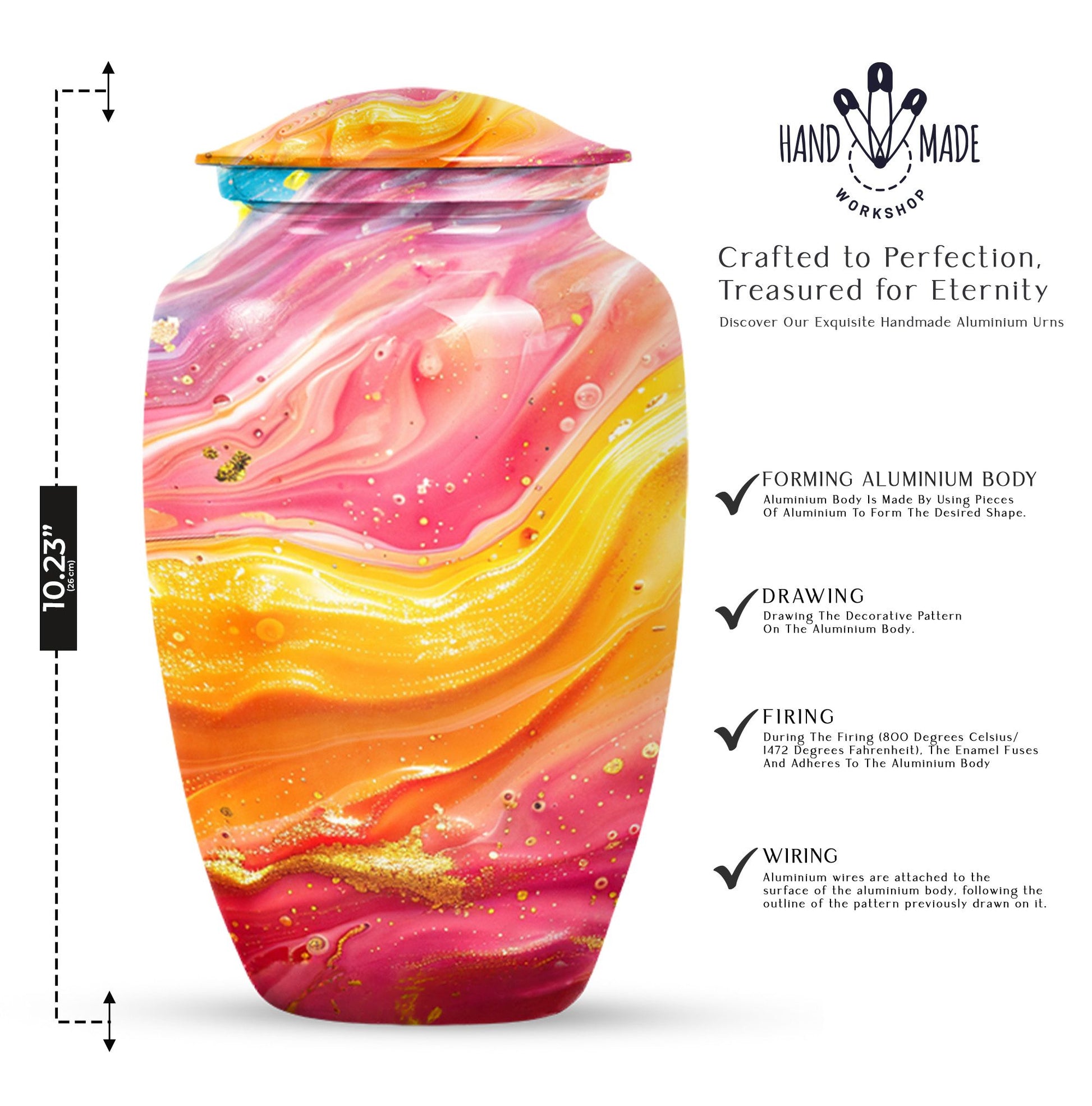 abstract urn for adult ashes