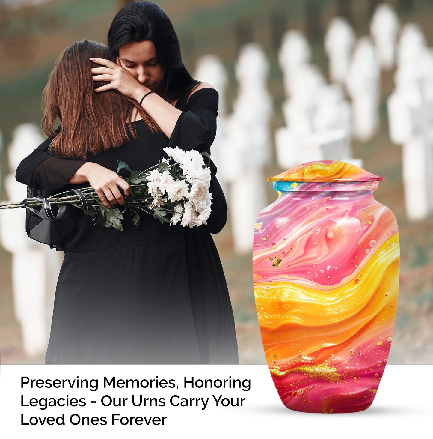 abstract urn for adult ashes