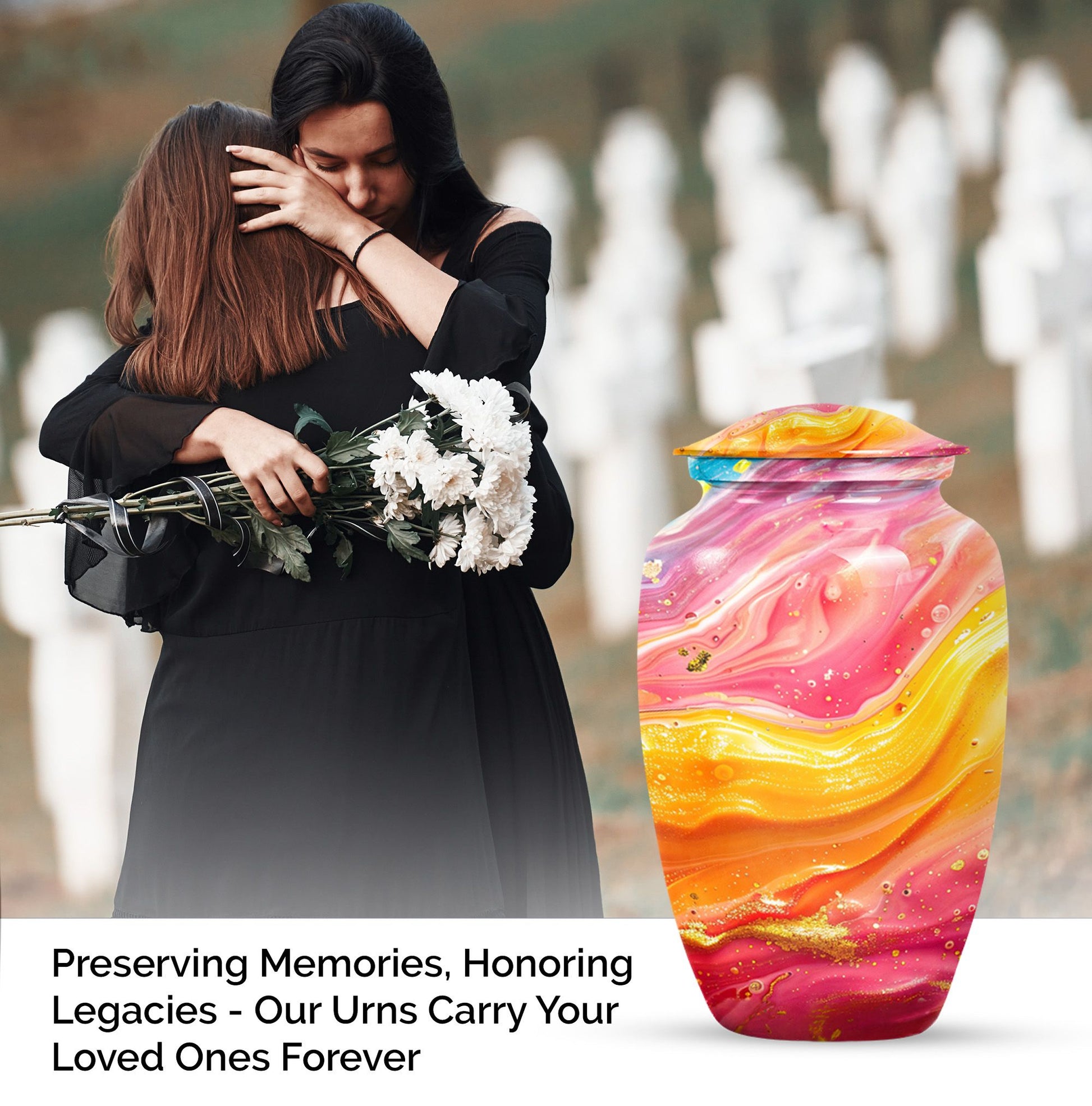 abstract urn for adult ashes