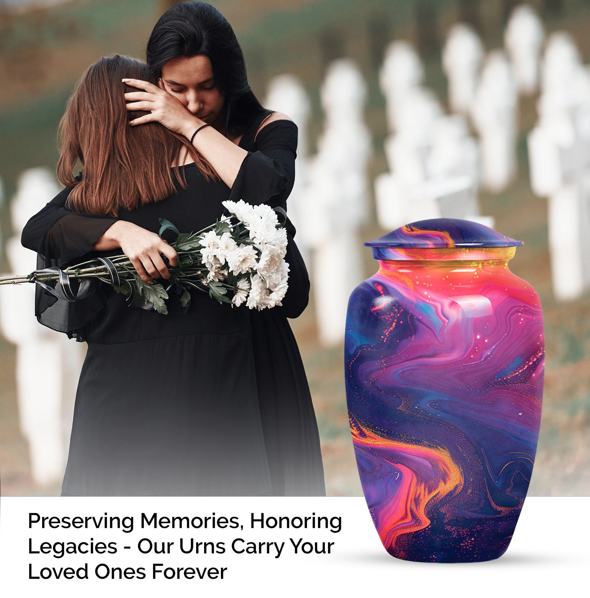 classic abstract urn for ashes