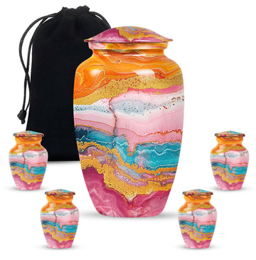 Large Urn with 4 Small Urn