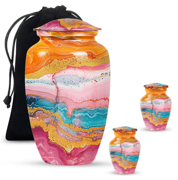 Large Urn with 2 Mini Urn