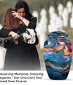 abstract classic urn for burial.