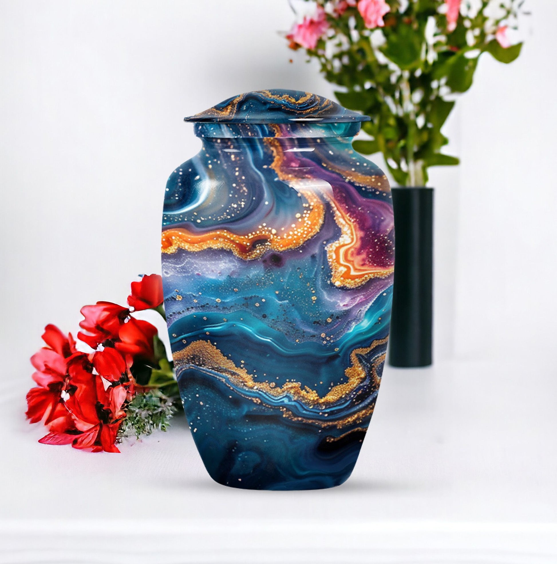 abstract classic urn for burial.