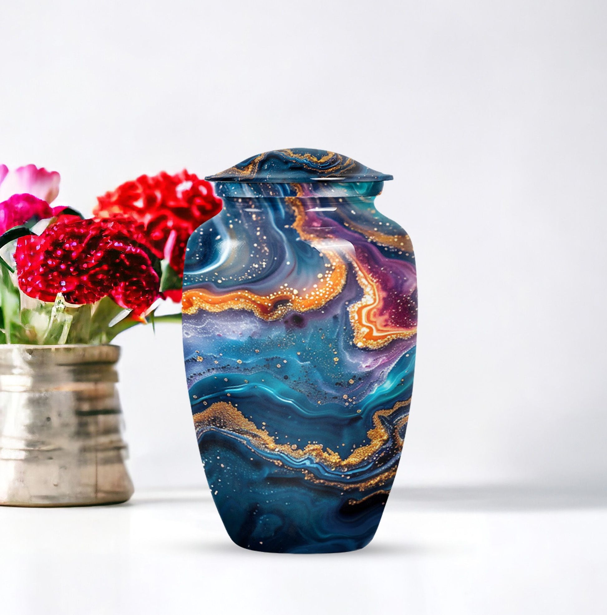 abstract classic urn for burial.