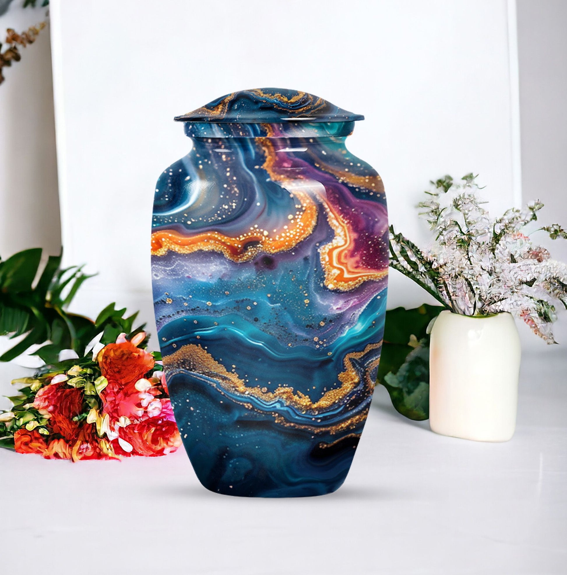 abstract classic urn for burial.