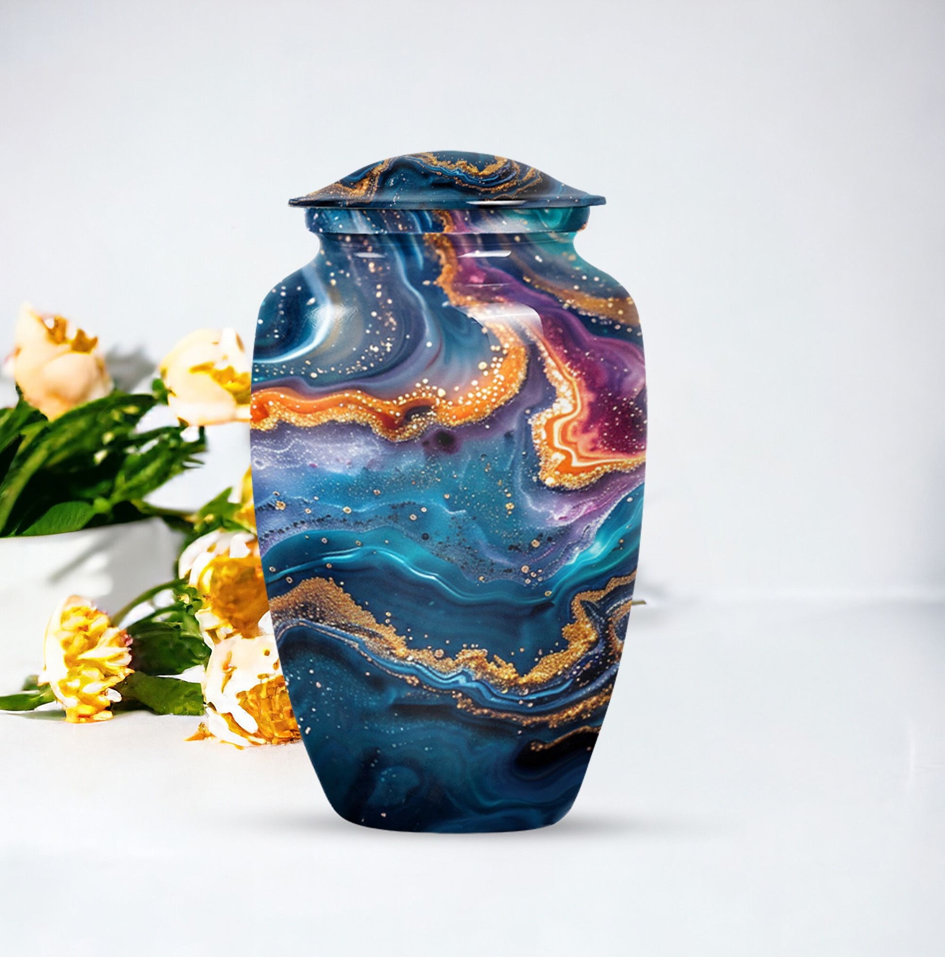 abstract classic urn for burial.