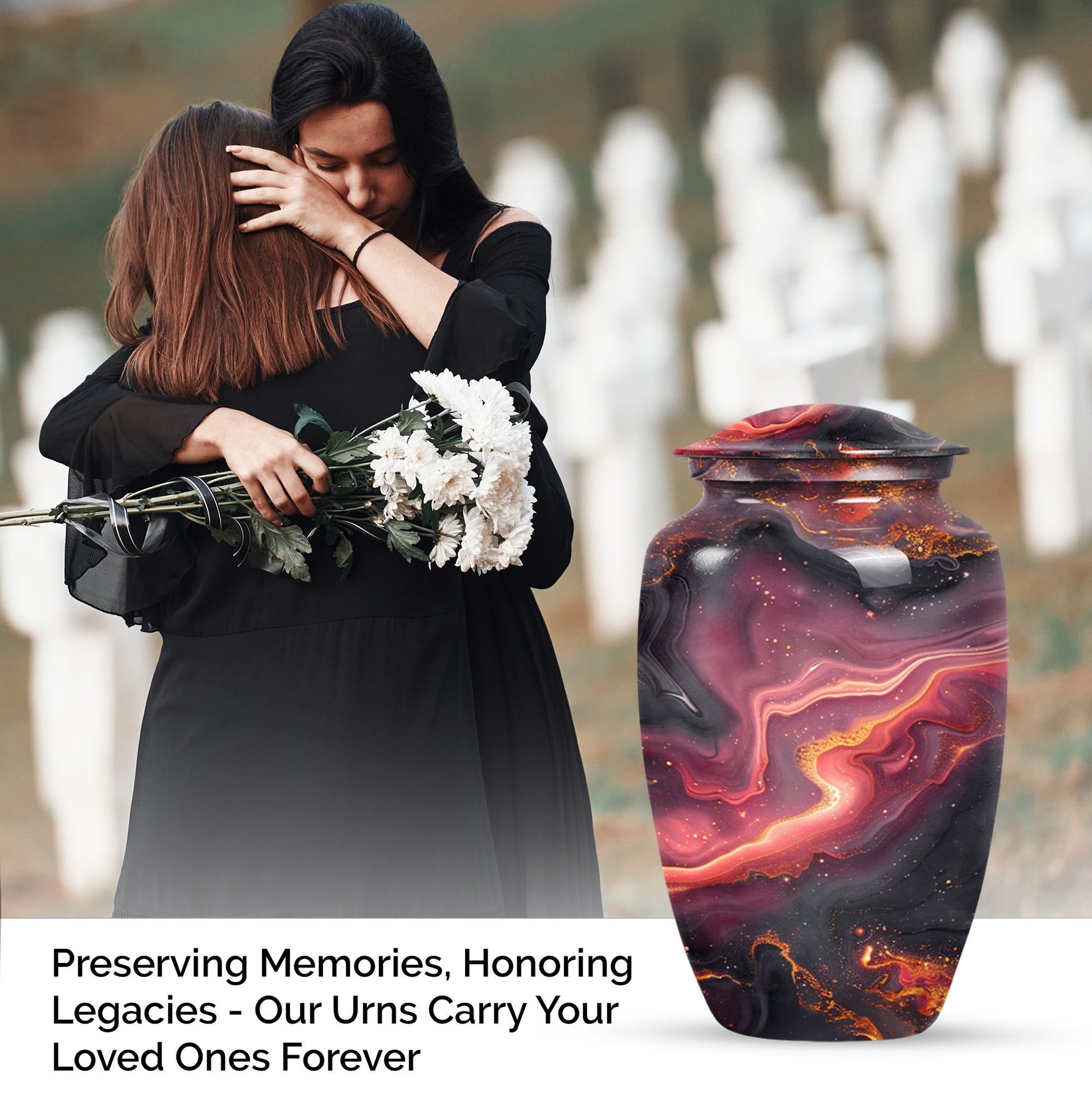 Classic Abstract Urn for human ashes