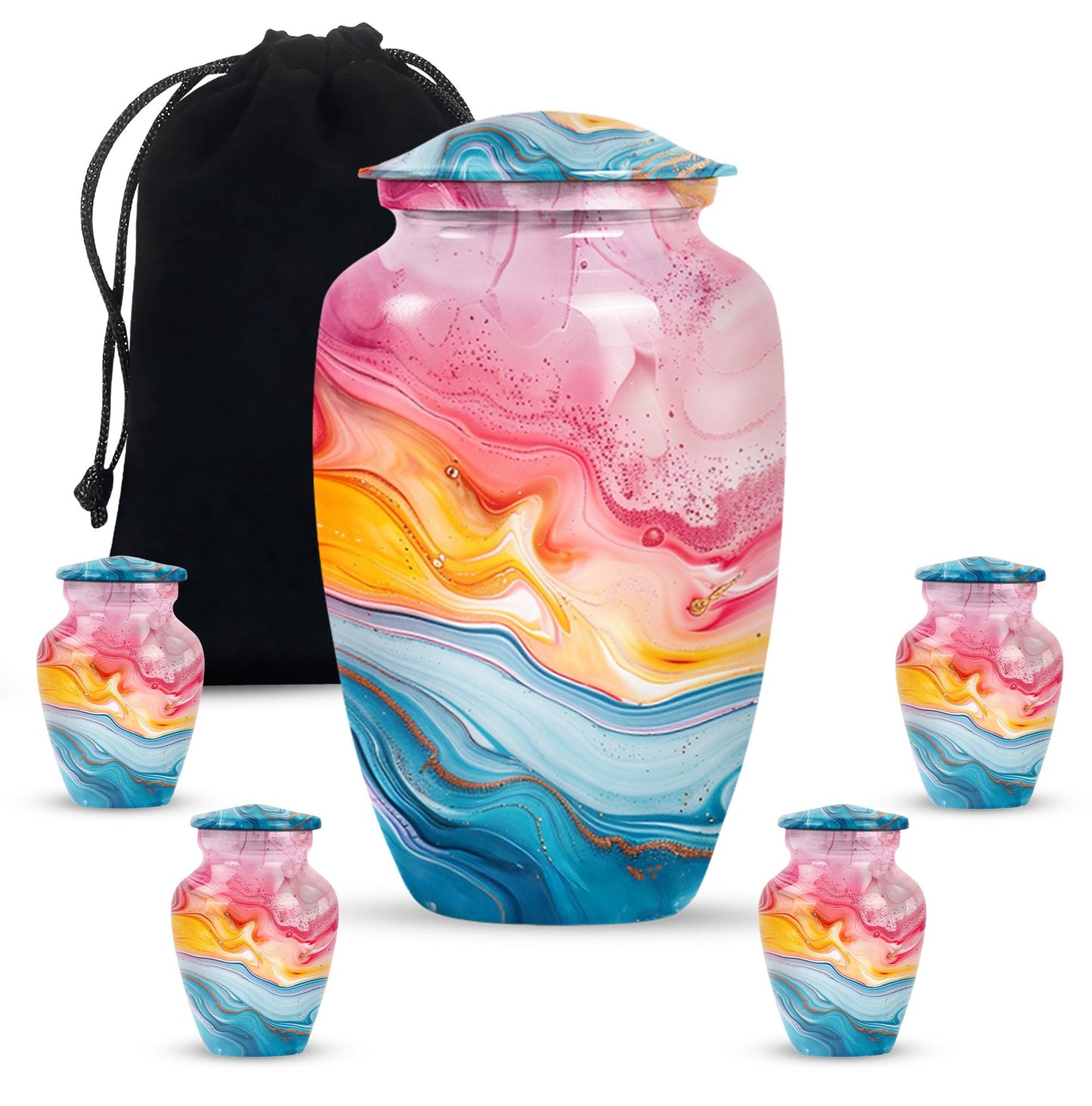 10-inch abstract funeral urn