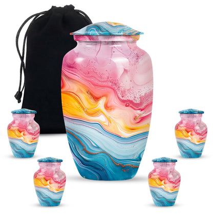 10-inch abstract funeral urn