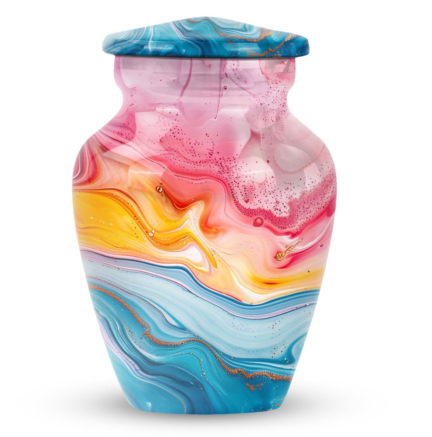 10-inch abstract funeral urn
