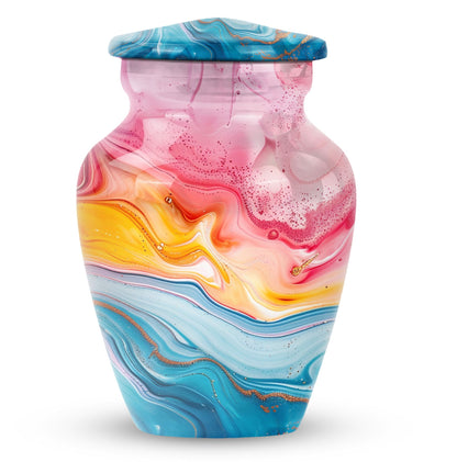 10-inch abstract funeral urn