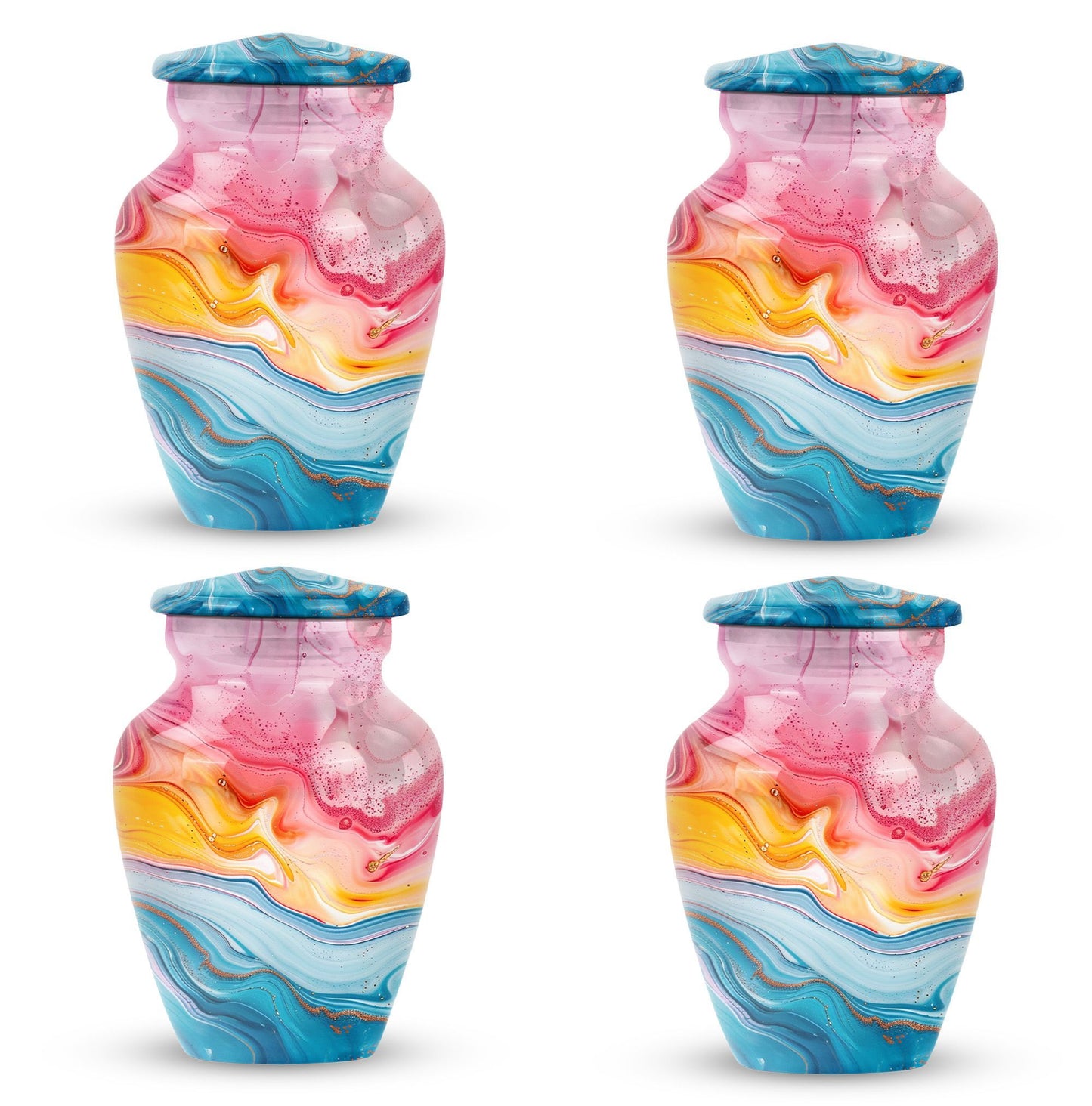 10-inch abstract funeral urn