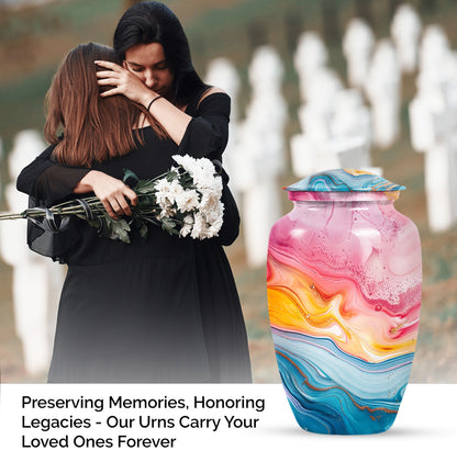 10-inch abstract funeral urn
