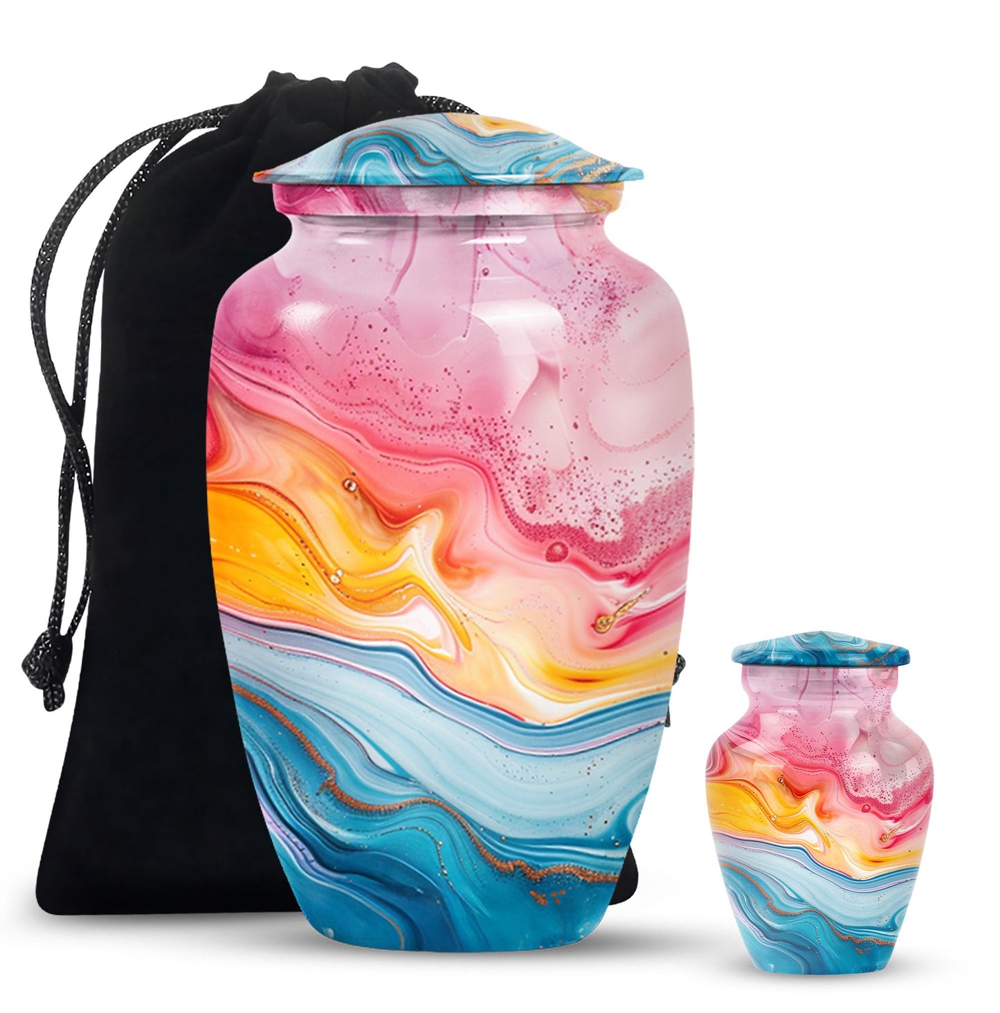 10-inch abstract funeral urn