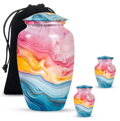 10-inch abstract funeral urn