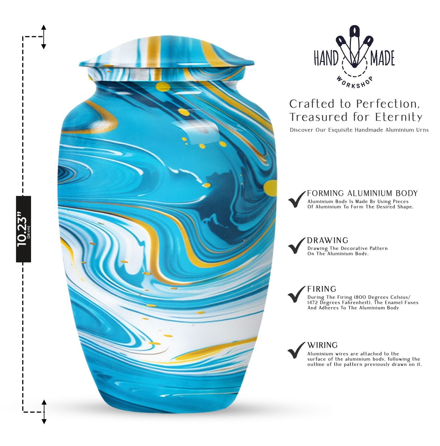 Artistic design cremation dad urn