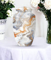 artistic design cremation urn for human ashes