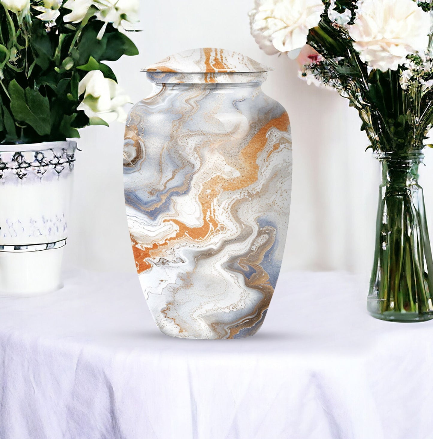 artistic design cremation urn for human ashes