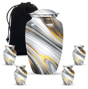 Large Urn with 4 Small Urn