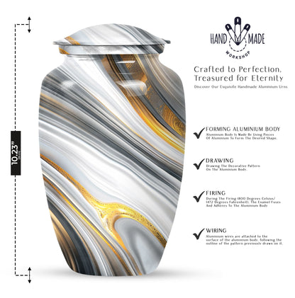 Abstract Artistic Design Urn for adult ashes, 