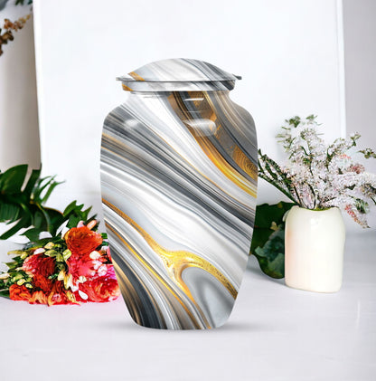 Abstract Artistic Design Urn for adult ashes, 