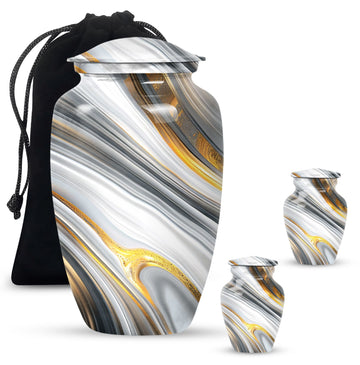 Large Urn with 2 Mini Urn