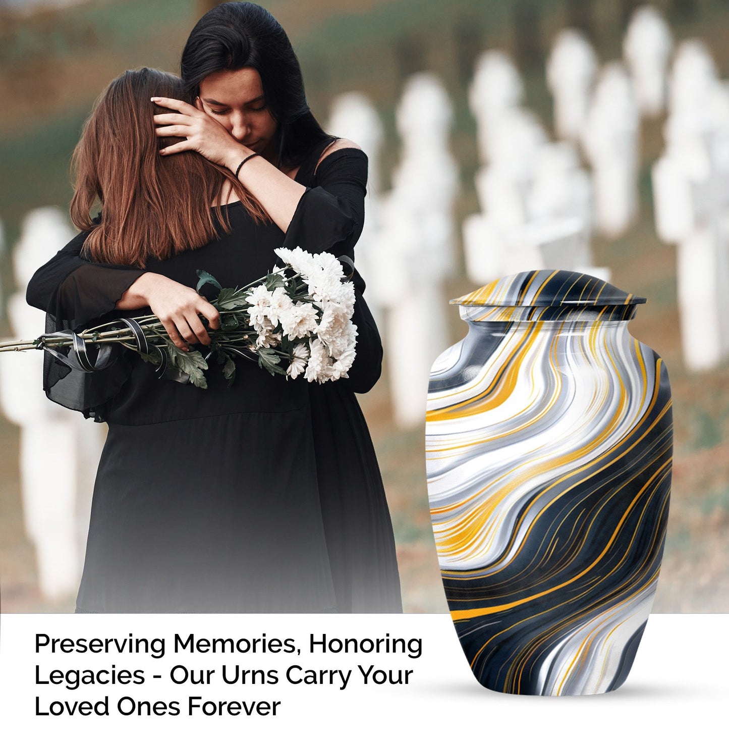 artistic design urn for adult ashes 