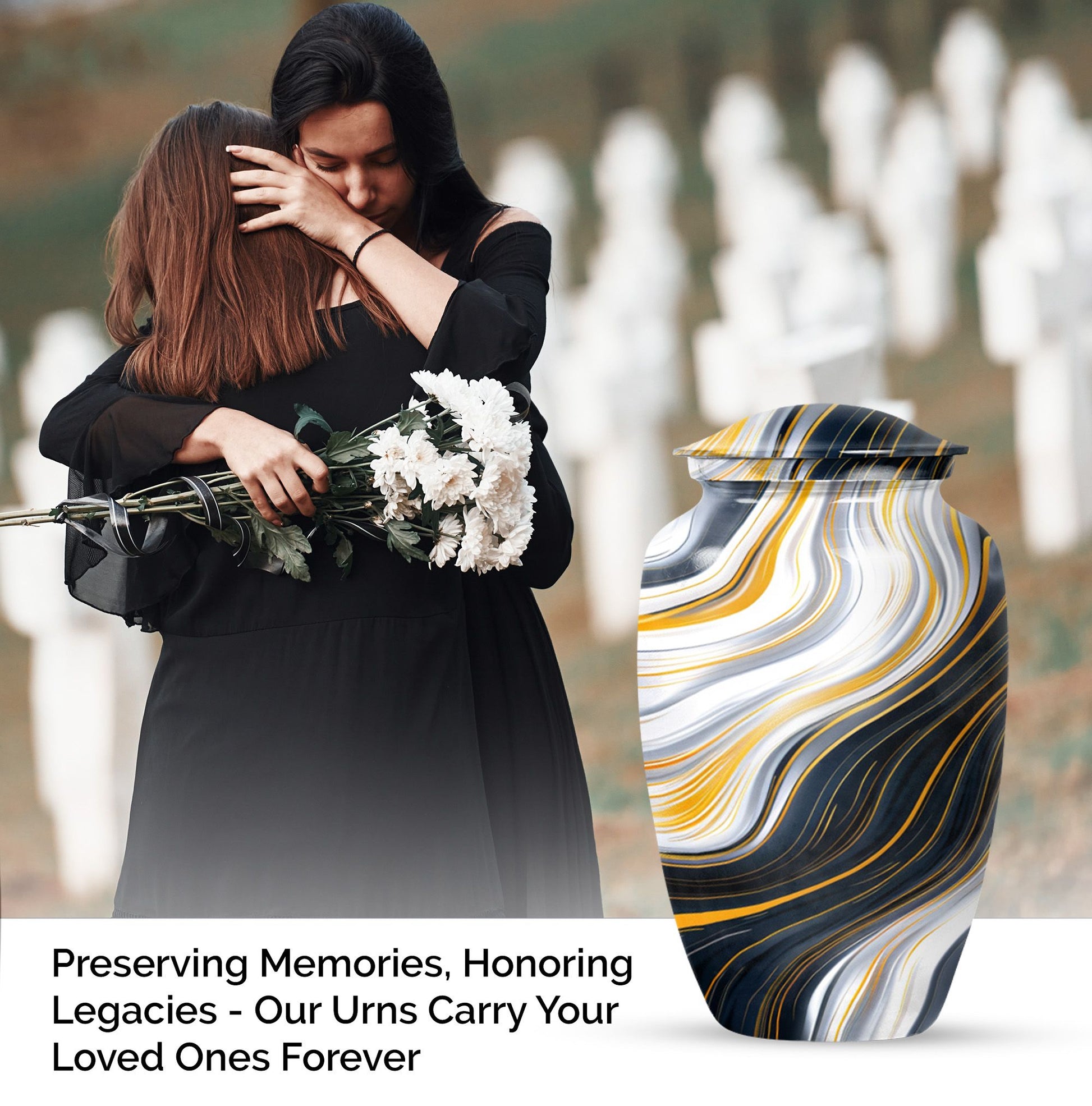 artistic design urn for adult ashes 