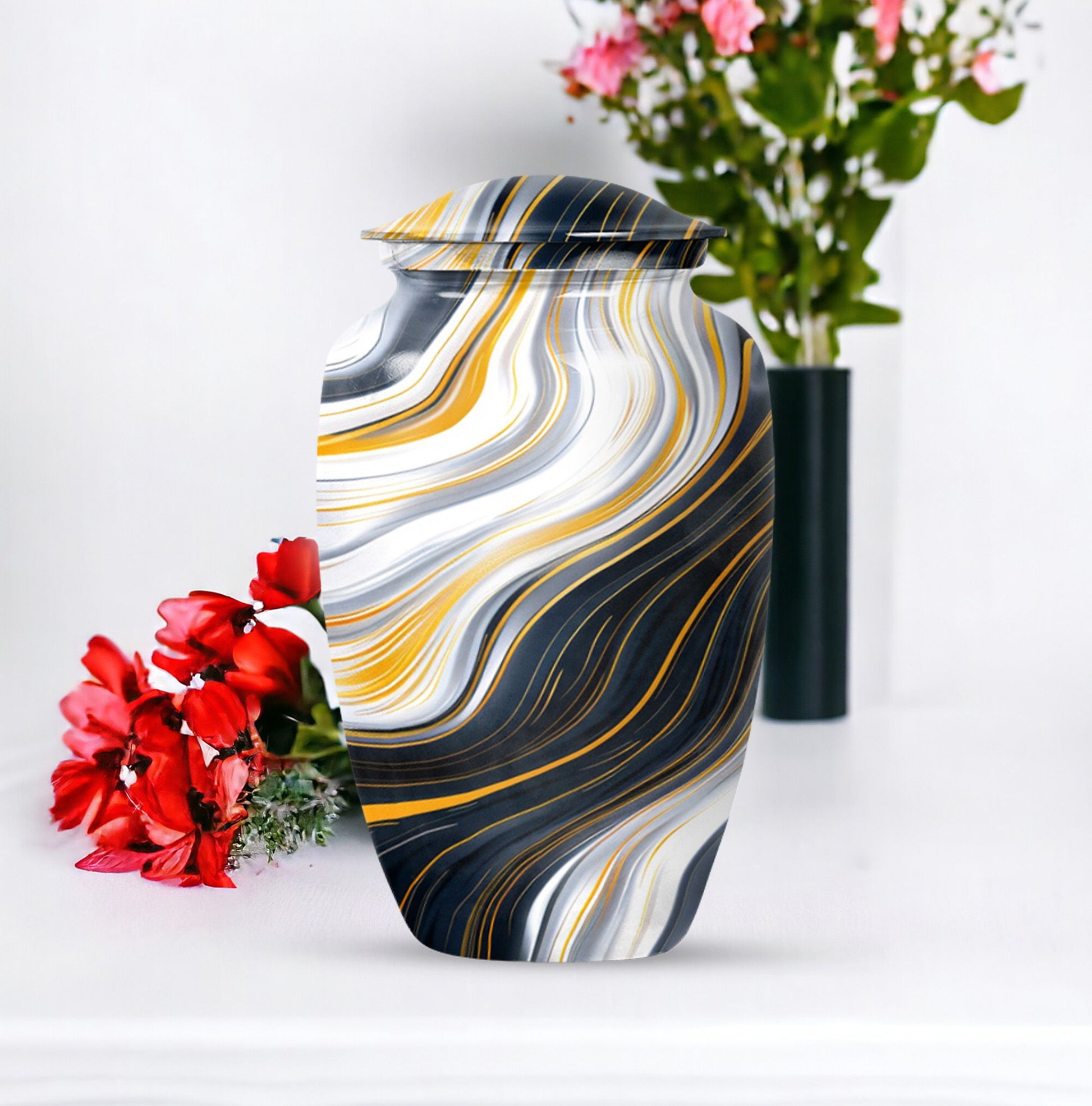 artistic design urn for adult ashes 