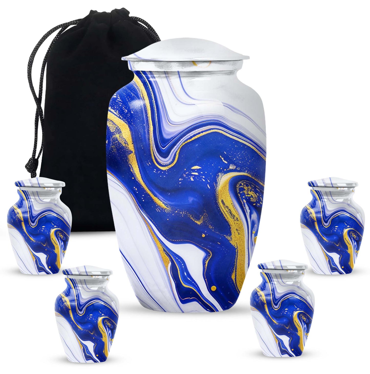 Artistic design aluminium urn for adult ashes