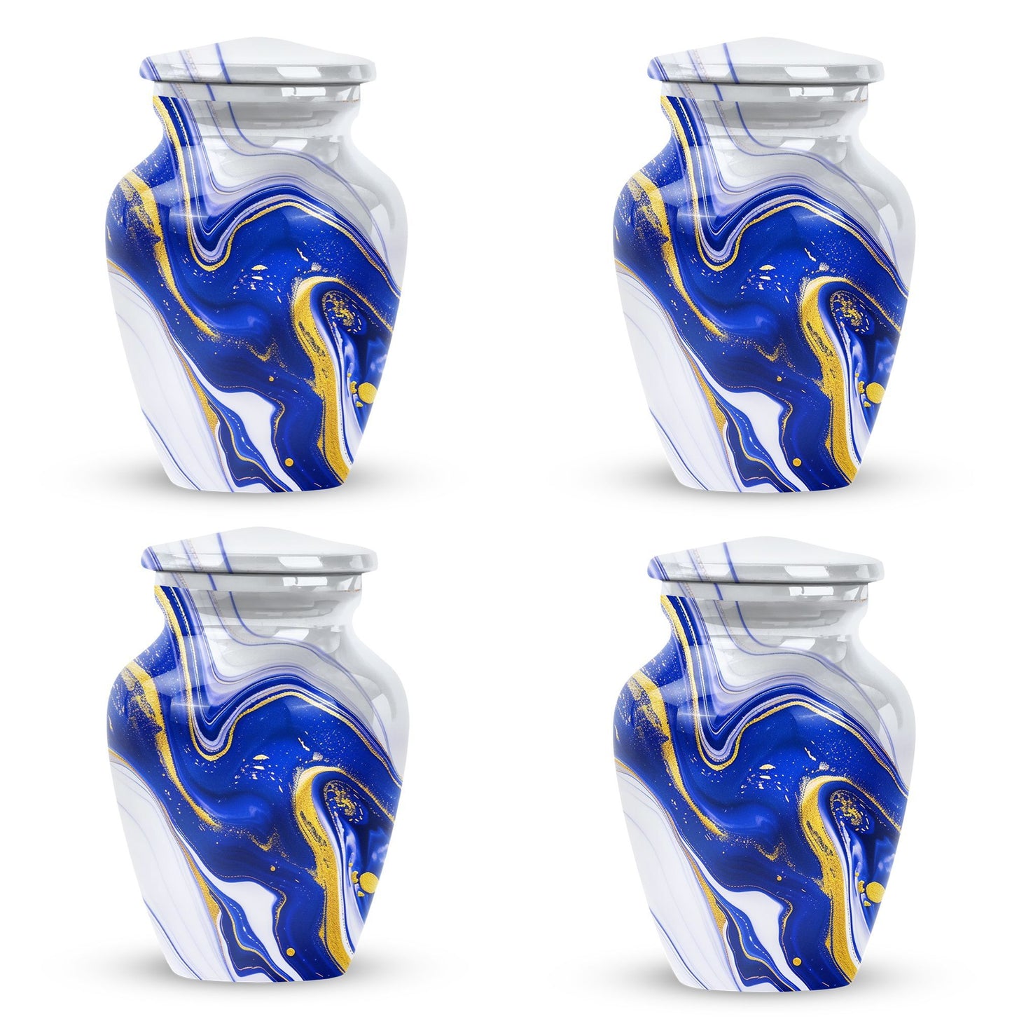 Artistic design aluminium urn for adult ashes