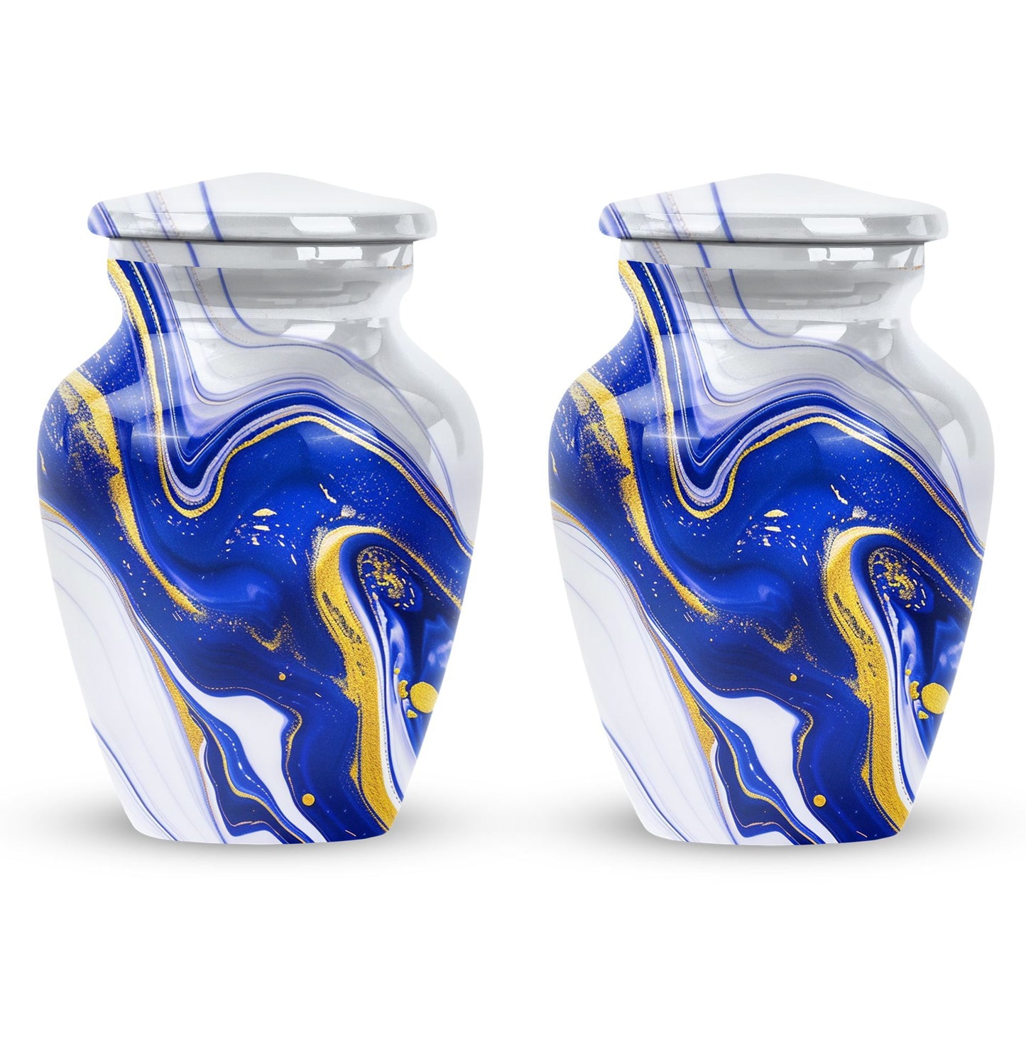 Artistic design aluminium urn for adult ashes