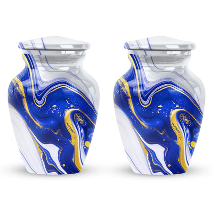 Artistic design aluminium urn for adult ashes
