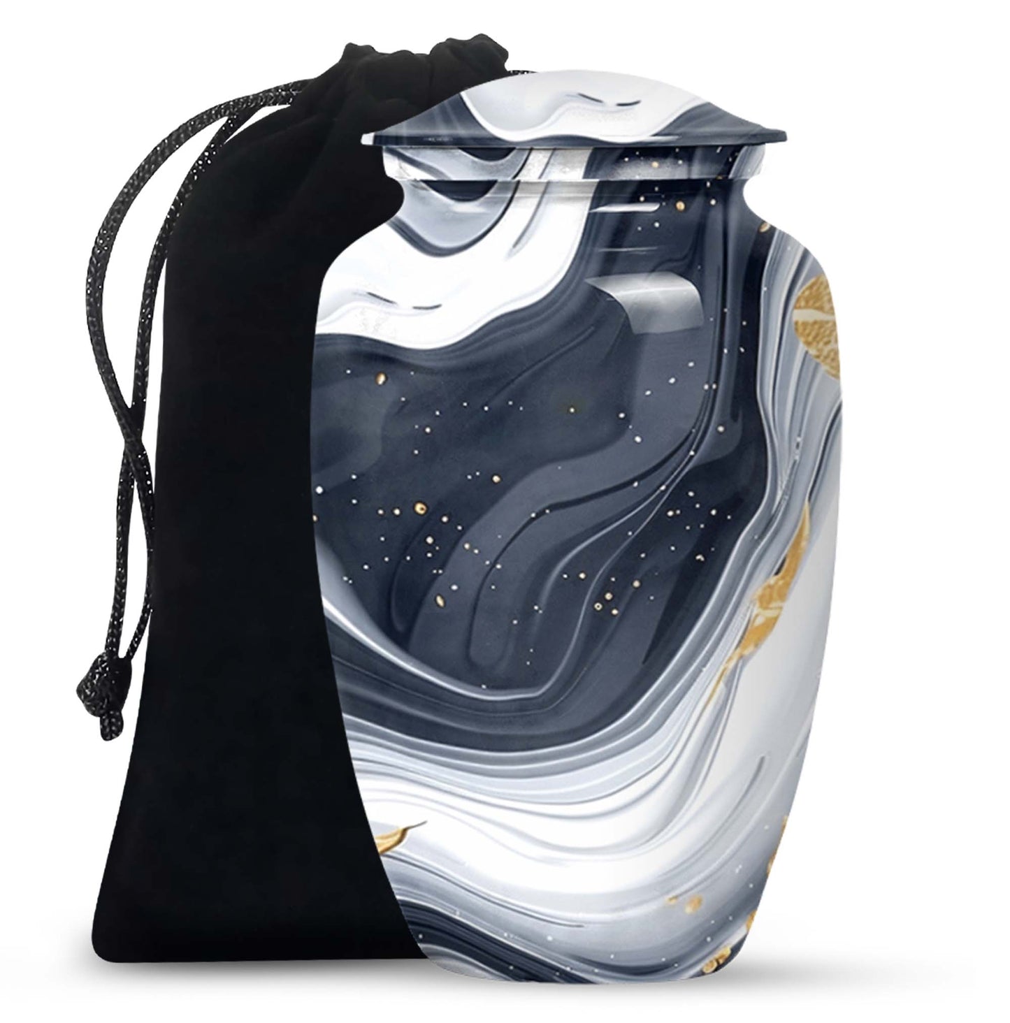 artistic design urn, memorial burial urn 