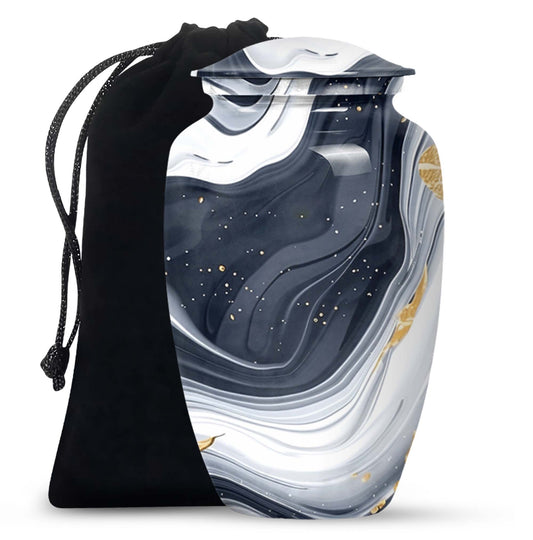 artistic design urn, memorial burial urn 