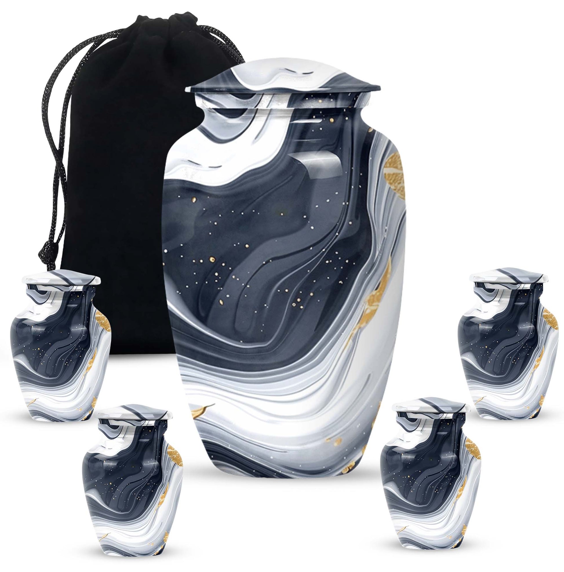 artistic design urn, memorial burial urn 