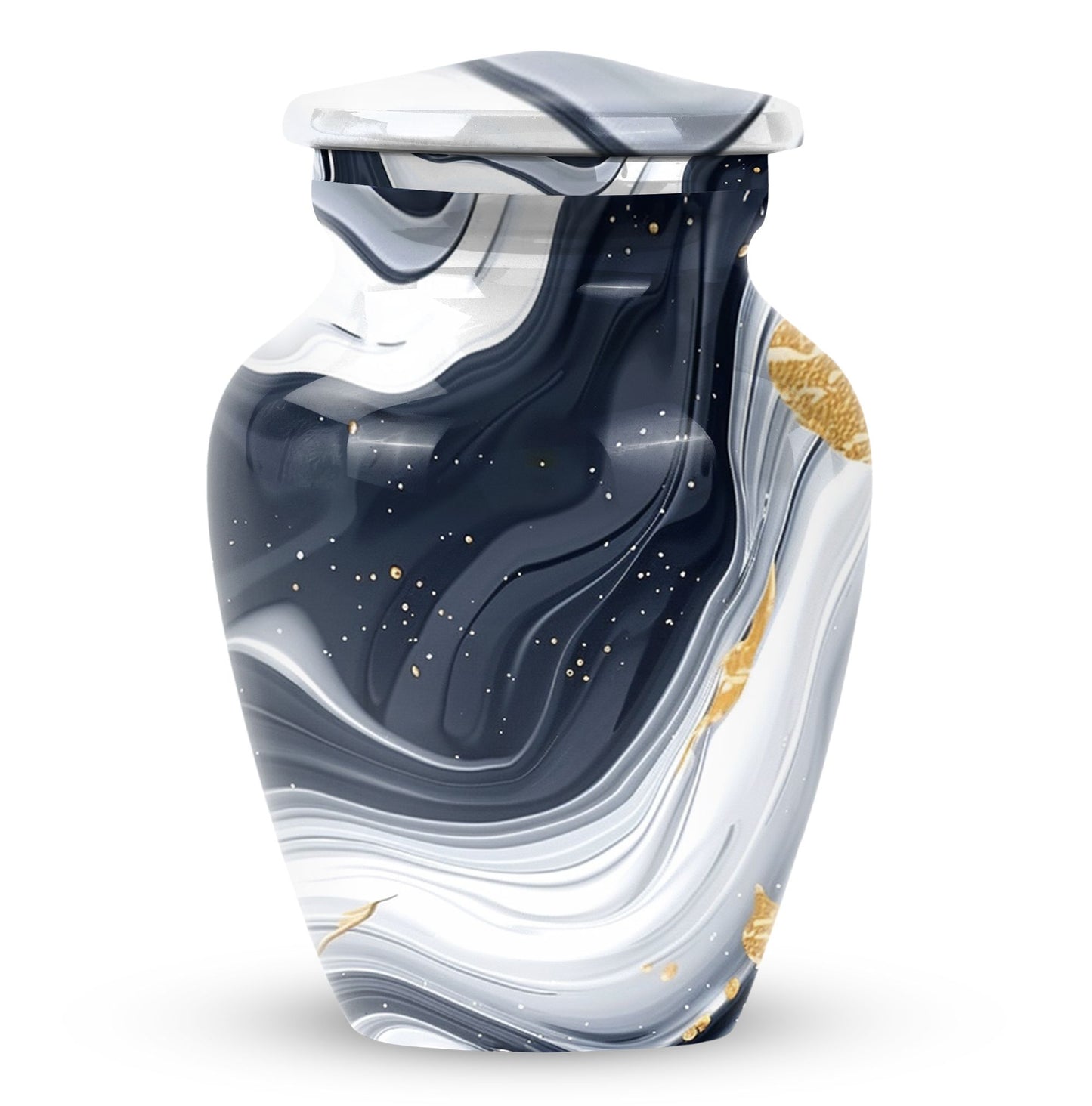 artistic design urn, memorial burial urn 