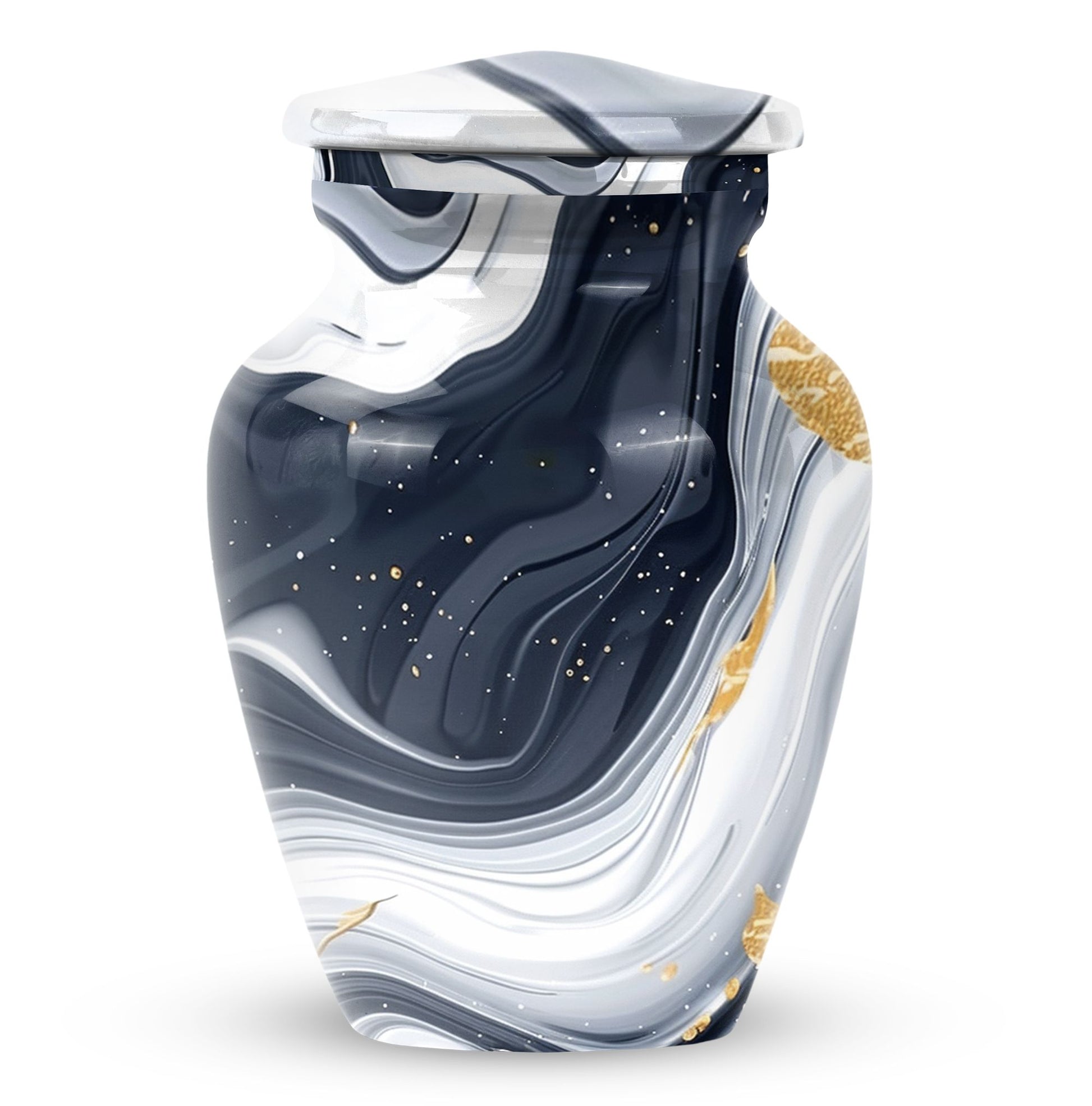 artistic design urn, memorial burial urn 