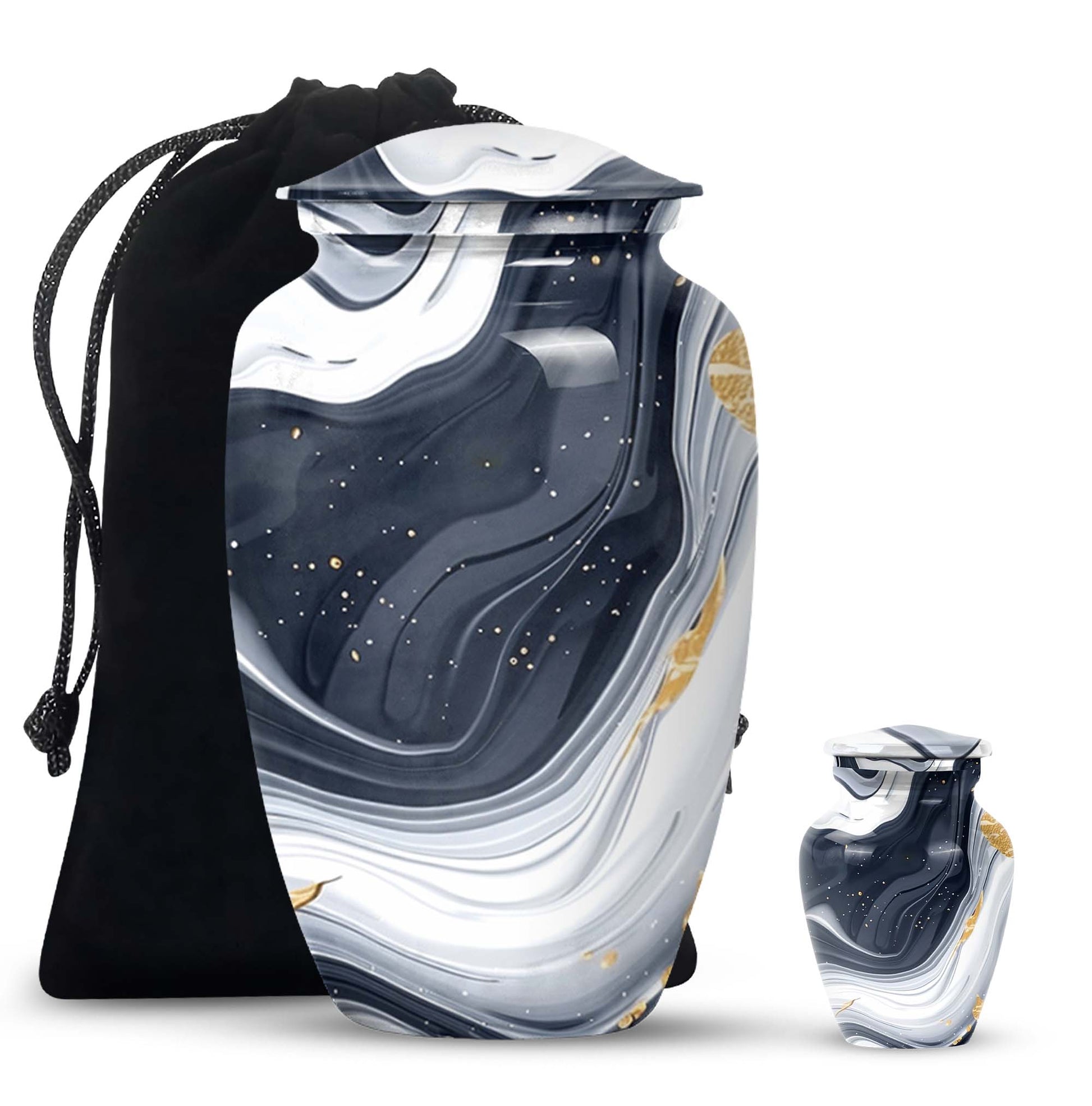 artistic design urn, memorial burial urn 